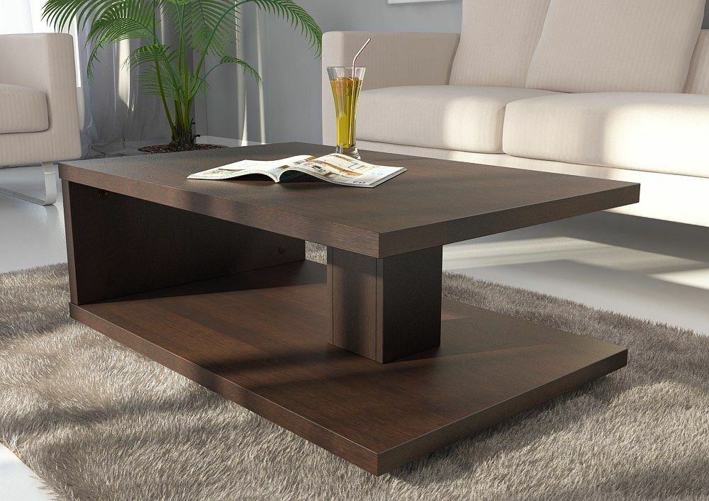 Chipboard coffee table in the living room