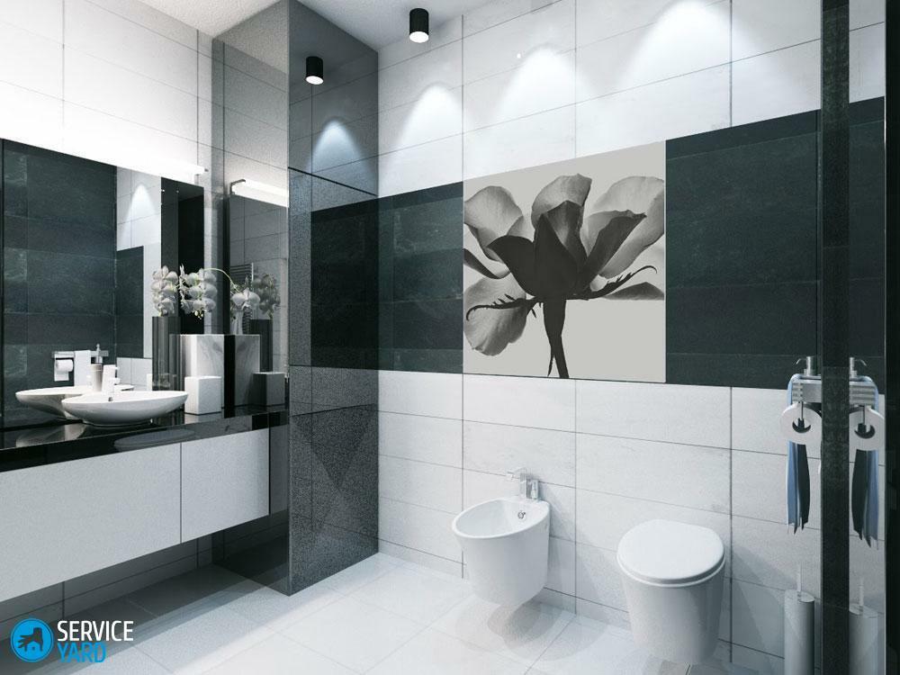 Design af et hvidt badeværelse