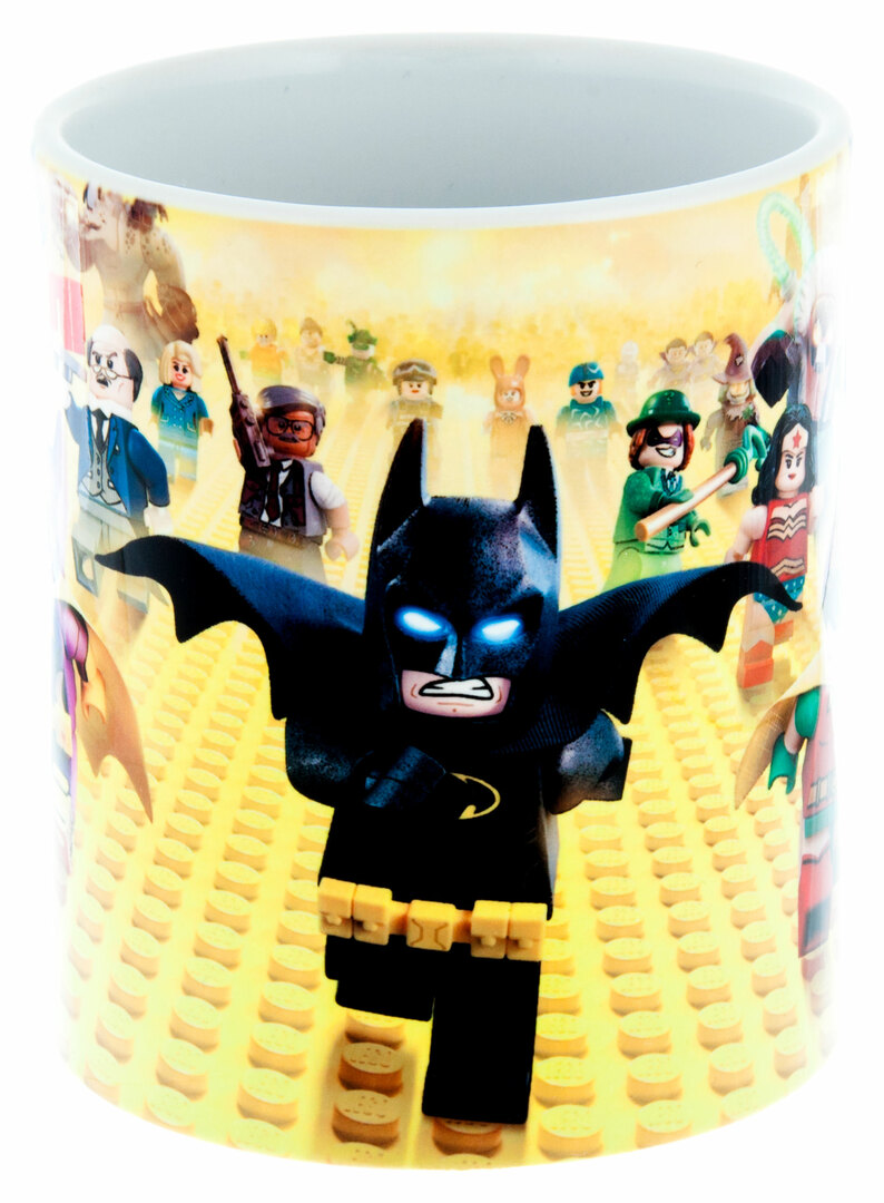 Caneca de cerâmica 3Dollara Lego. Homem Morcego. MUG0058