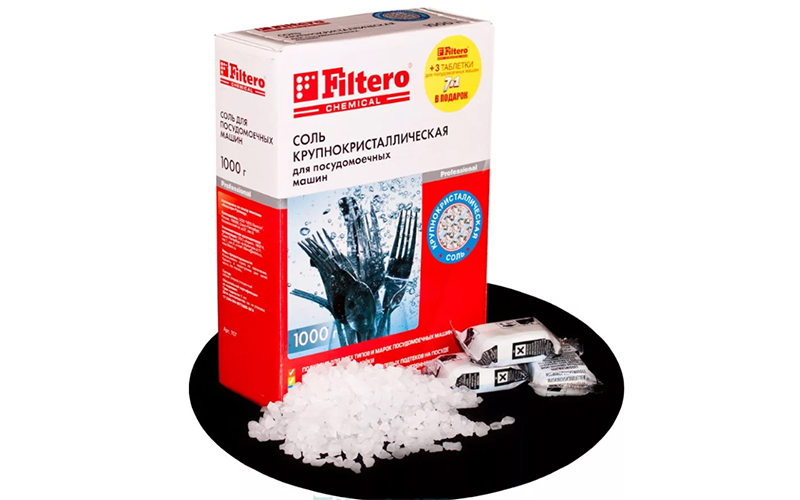Filtero salt leaves no residue