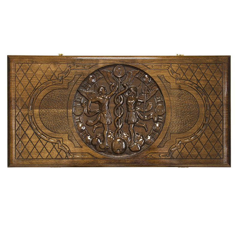 Backgammon carved Ustyan Zodiac Gemini