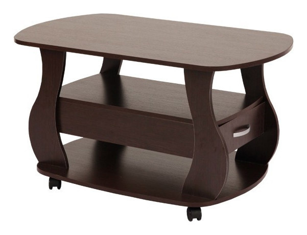 Table basse Mebelson 55,5x59,8x99,2 cm, marron