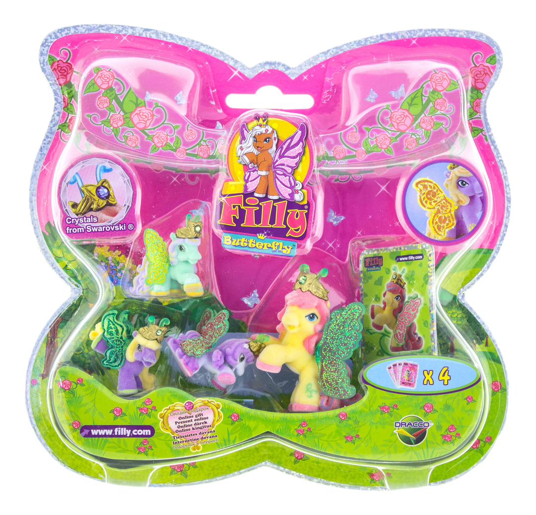 Filly Dracco Play Set Emma Butterfly Horses with Glittering Wings