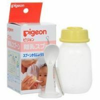 Pigeon SoftTouch - Flasche mit Löffel zum Füttern ab 3 Monaten, 120 ml
