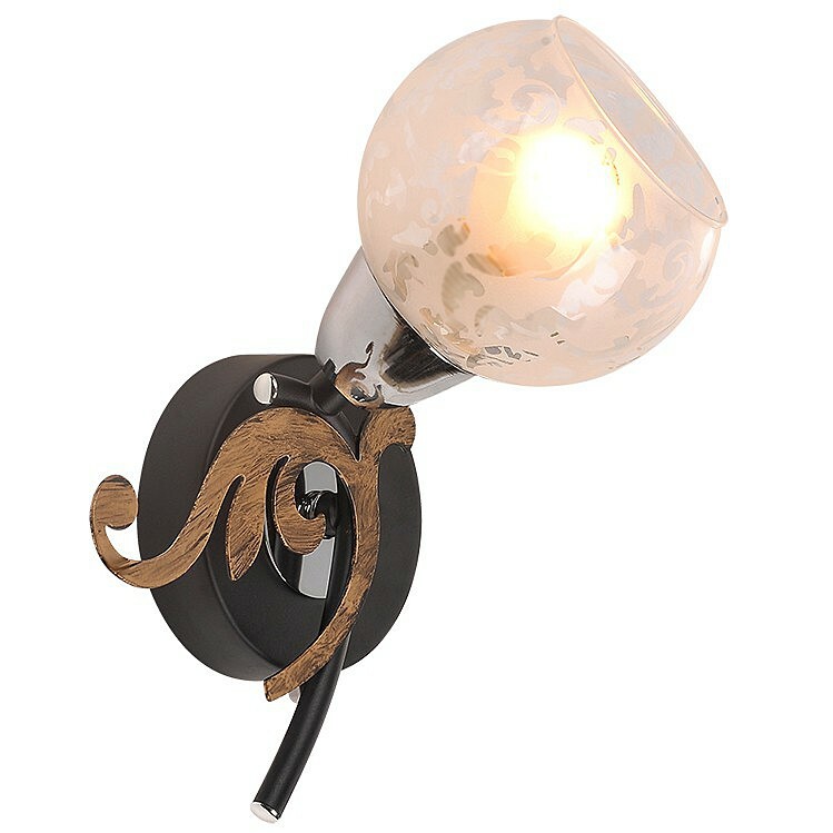 Wandkandelaar ID lamp Athens 216/1A-Blackchrome