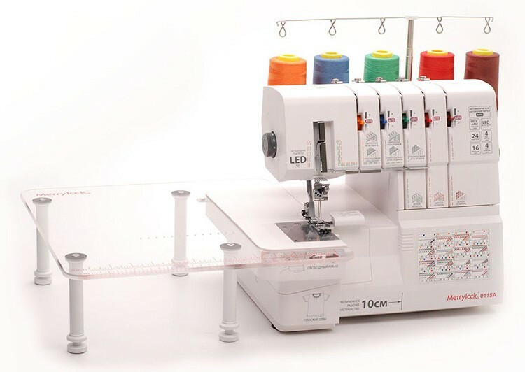 The coverlock combines three main functions at once - sewing, edge processing and creating a flat seam.
