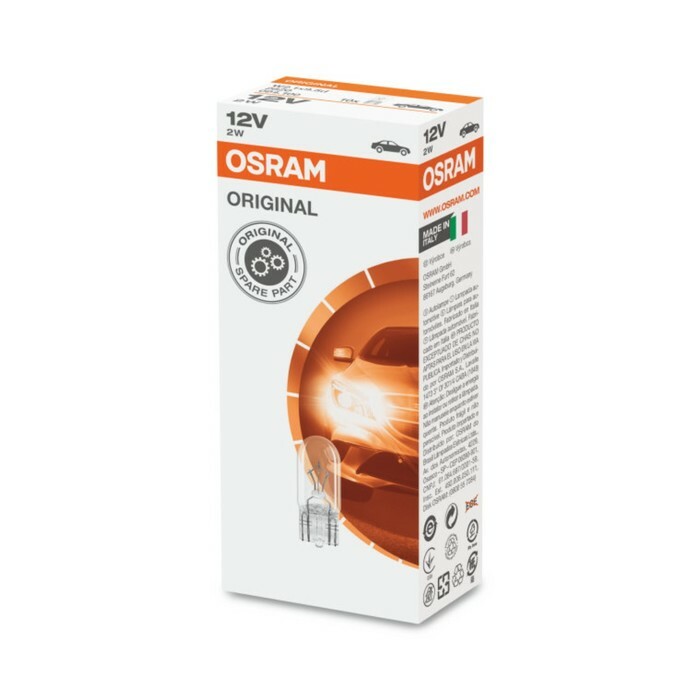 Automotive lamp Osram, W2,2W, 12 V, 2.2 W, (W2,1x9,5d) T10, 2820