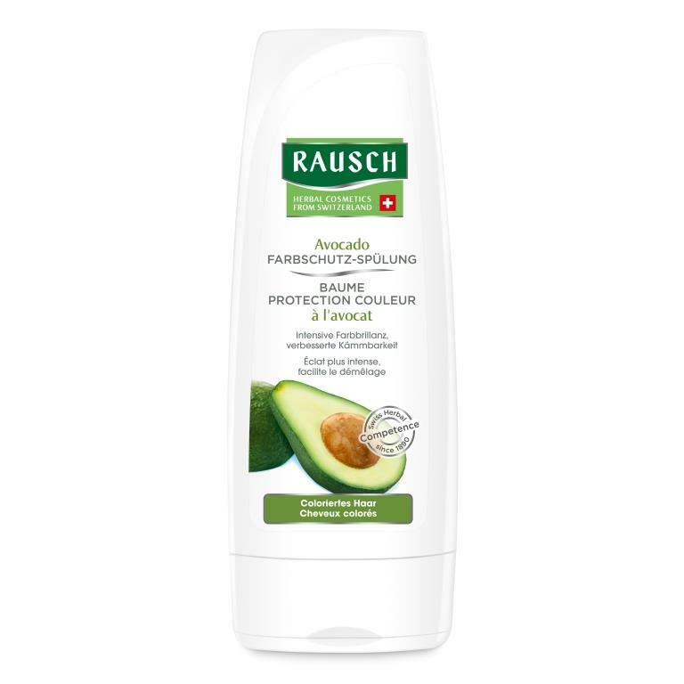 Rinse-off Conditioner farvebeskyttelse med avocado (Rausch, farvet hår)