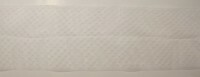 Dzianinowa wstążka na kokardy, 10,5 cm x 20 m, kolor: biały, art. S3505