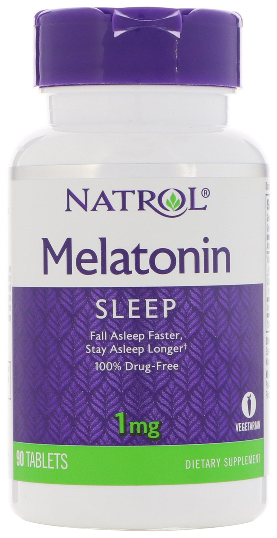 Suplemento de sono de melatonina Natrol 90 Tab. natural