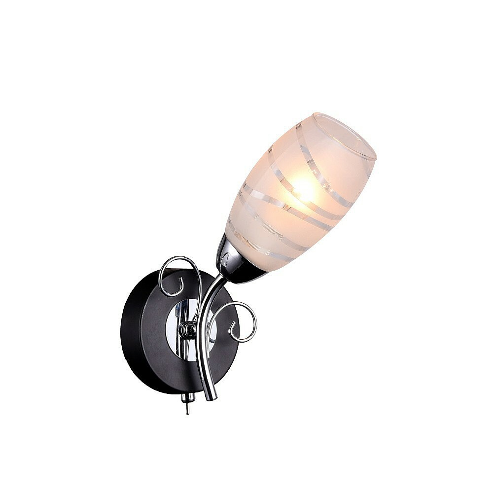 מנורת זיהוי פמוט קיר אדווידג '846 / 1A-Blackchrome