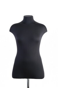 Maniquí femenino suave GOST (torso), talla 44, color: negro