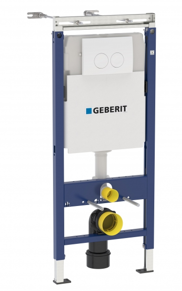 Instalação Geberit Duofix Delta Plattenbau UP100 458.122.11.1 para sanita com placa de descarga, branco