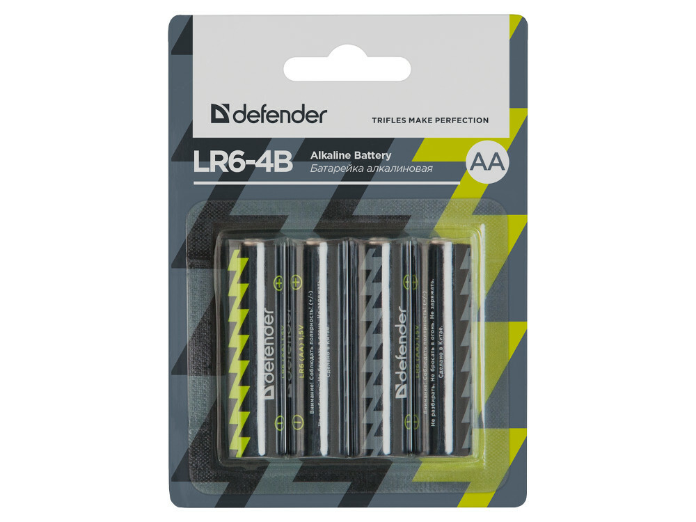 Baterie Defender (AA) LR6-4B 4 szt. 4 szt. 56012