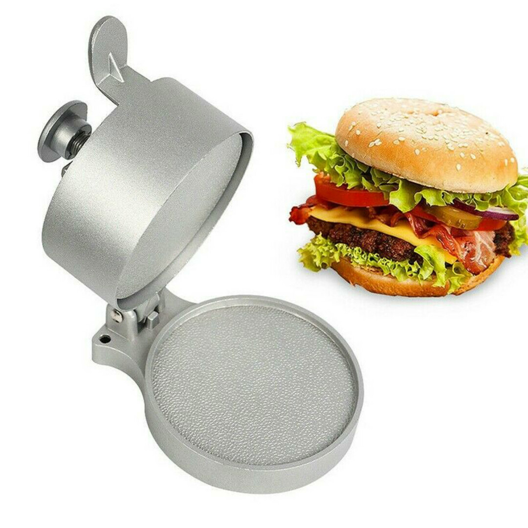 Burger Press Hamburger Patty Mold Liha Alumiiniseos Tarttumaton keittiö
