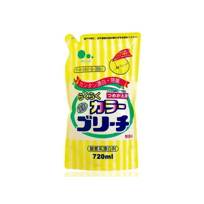 Mitsuei zuurstofbleekmiddel voor gekleurde kleding, doypack, 720 ml