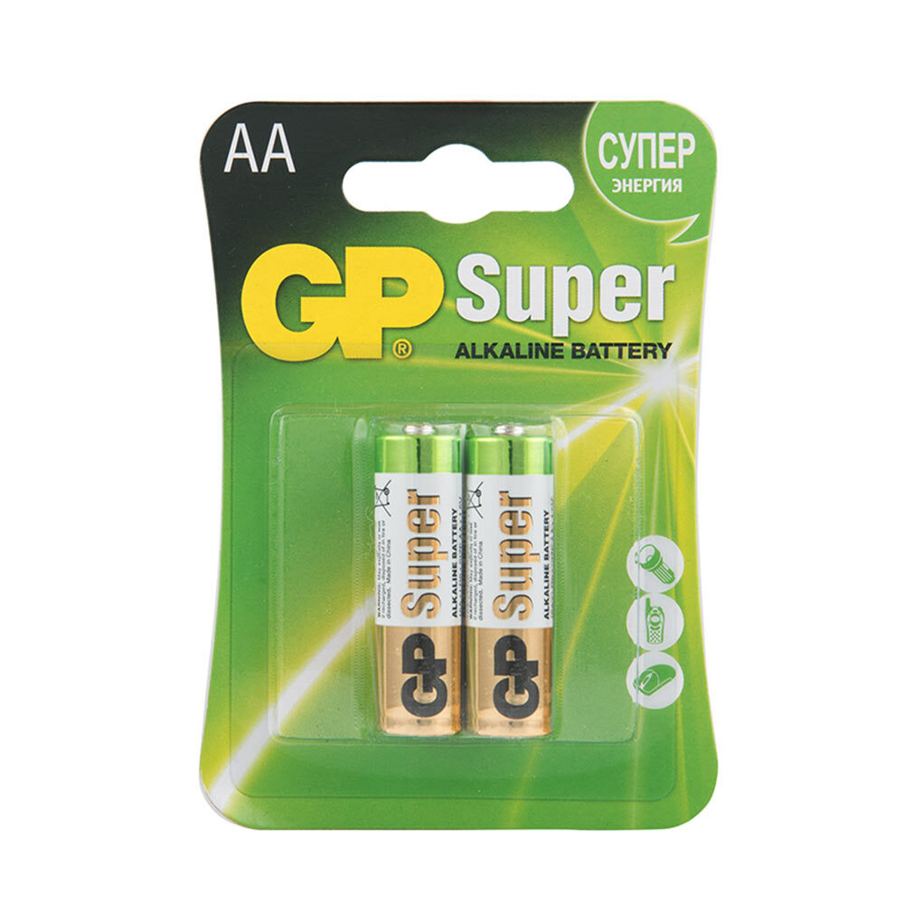 Batterij GP Batterijen Super AA vinger LR6 1.5 V (2 stuks)