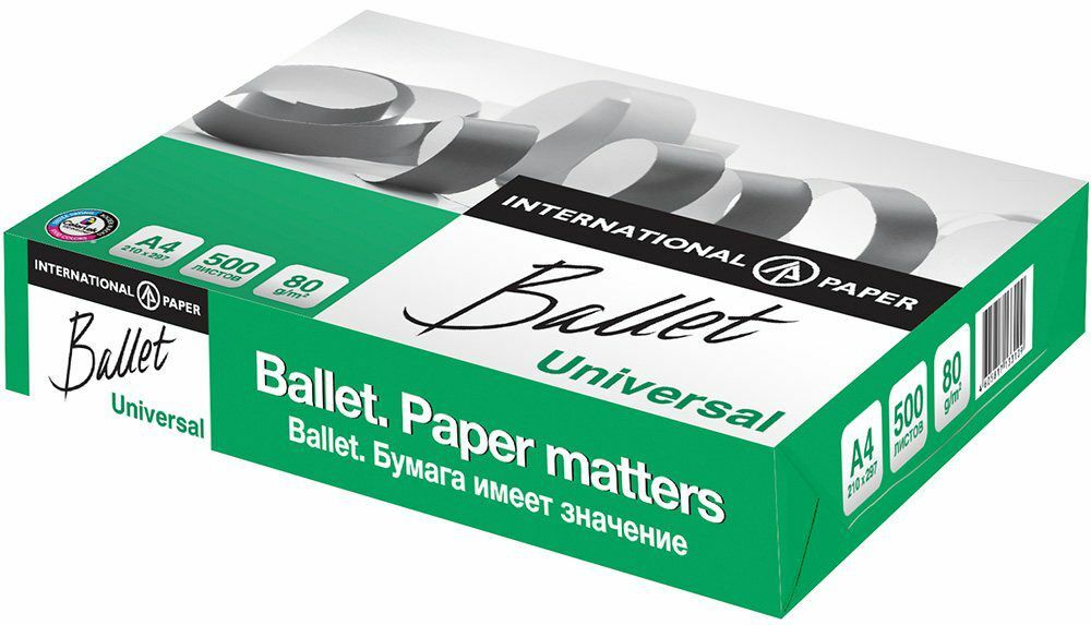 Balets Universal A3 80 g / m2 500 gab. Starptautiskais papīrs