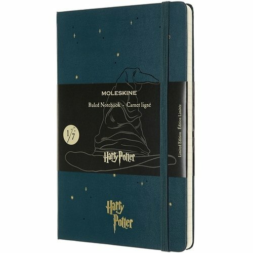 Bloco de notas # e # quot; Le Harry Potter # e # quot; 96 folhas grandes pautadas em verde escuro