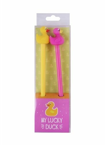 Sett med penner My lucky duck (ender) (2 stk) (PVC -eske)