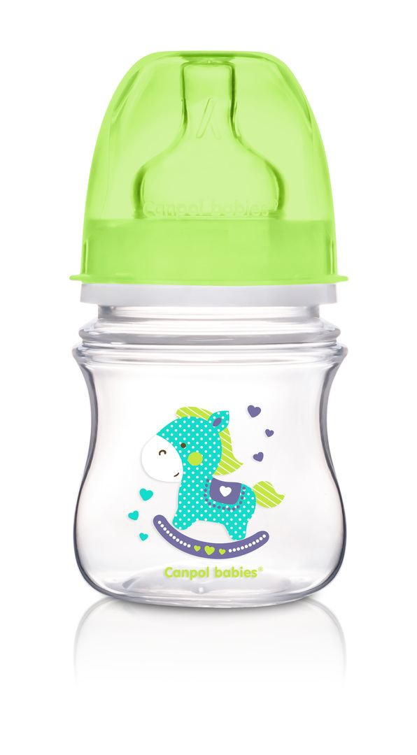 Flaske Canpol EasyStart Toys 0+ 120 ml 35/220 grøn
