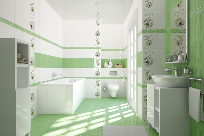 Curb tile Cersanit Light green 200x60x7 mm
