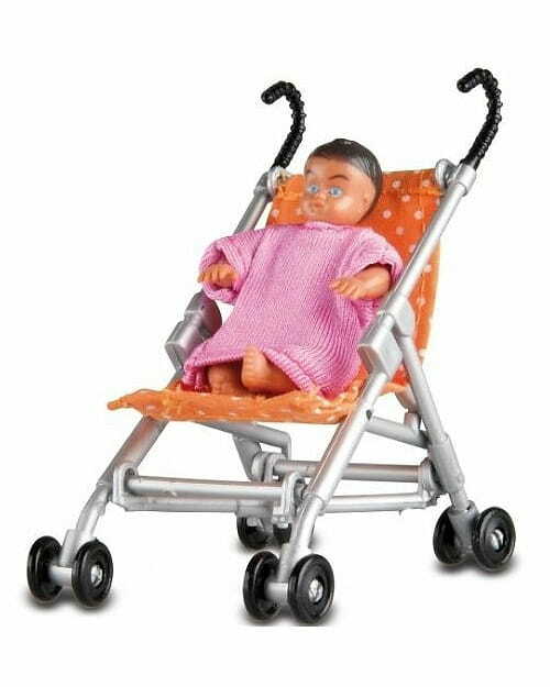 Žaidimų rinkinys LUNDBY vežimėlis su kūdikiu