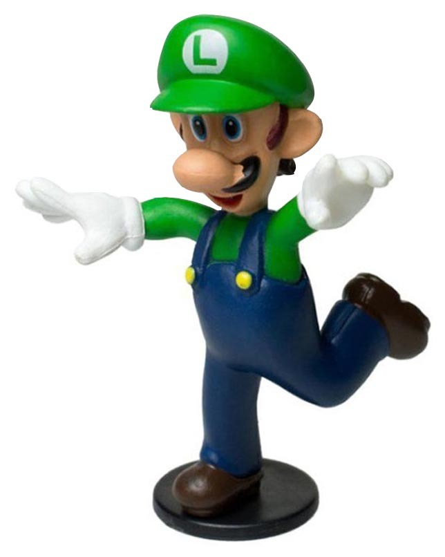 Goldie Action Figure Toy-Super Mario Luigi 6 cm serija 2