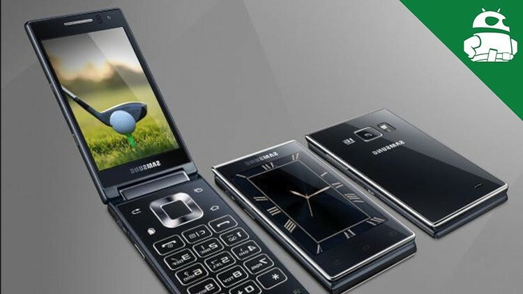 " Samsung W2016" es el modelo insignia del teléfono inteligente " clamshell" en la línea de esta marca