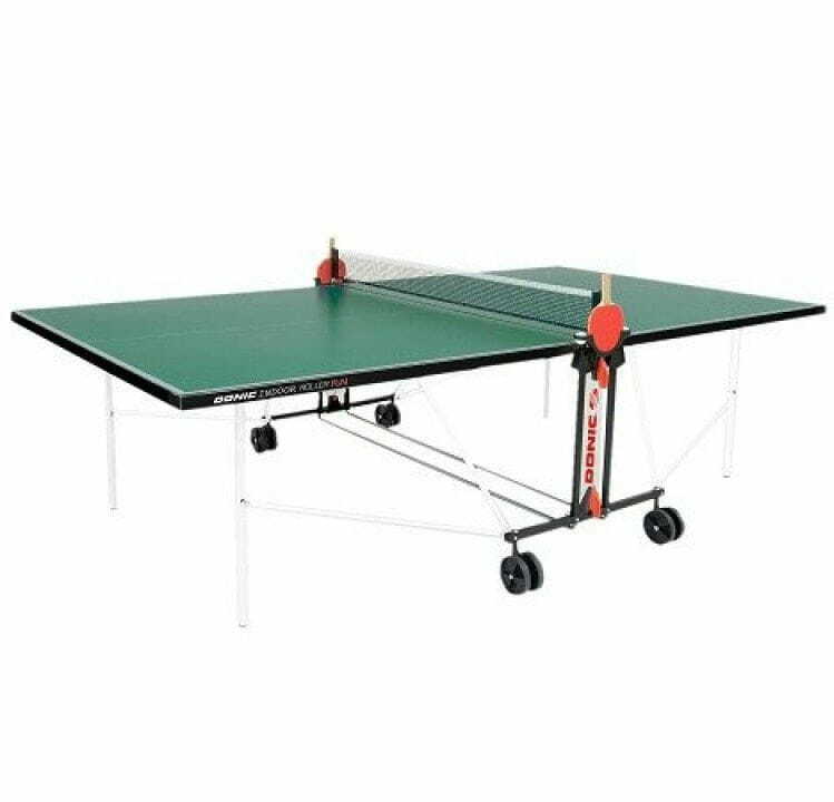 Tavolo da ping pong per tutte le stagioni DONIC Outdoor Roller Fun 4mm Mesh - Verde