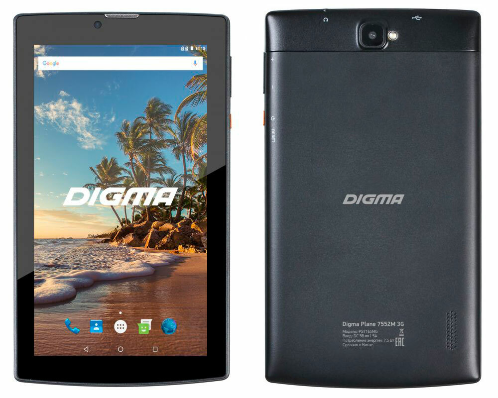 DIGMA VLIEGTUIG 7552M Tablet