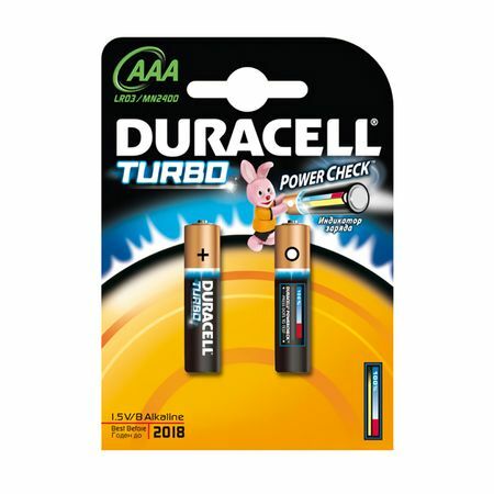 Batterie DURACELL LR03 AAA Turbo Blister 2 Stück