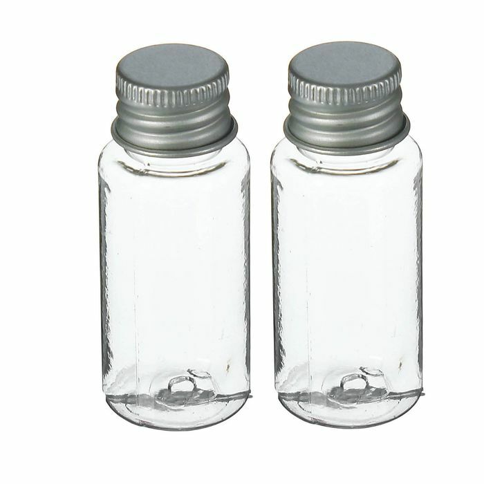 Opbergset: 2 flesjes van 15 ml, transparante kleur