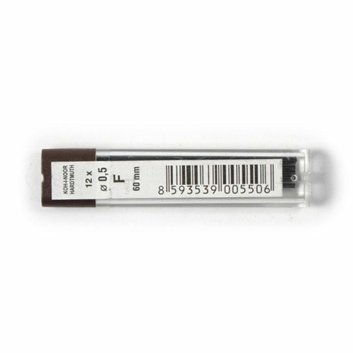 Vodítka pre mechanické ceruzky K-I-N 4152 F, 0,5 mm, 12 kusov, v púzdre