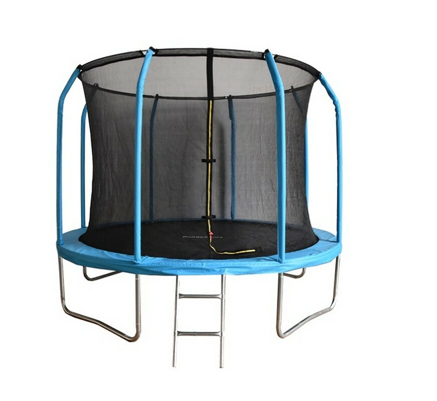 Trampolin Bondy Sport 6FT 183 cm med mesh och stege (blå) BS6FTBL
