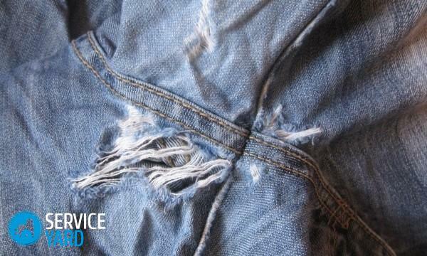 What should I do if my jeans are torn?