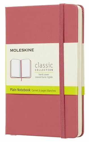 Notisblokk, Moleskine, Moleskine Classic Pocket 90 * 140mm 192 s. uforet innbundet rosa