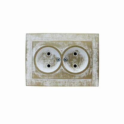 Duwi Palazzo Vintage 2nd socket with grounding white gold 26580 1