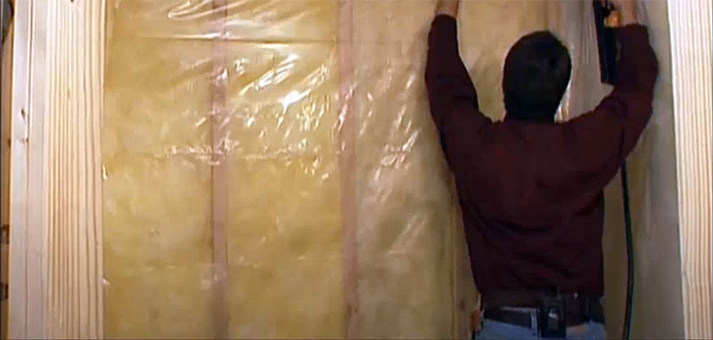 Vapor barrier is very important when installing a home sauna