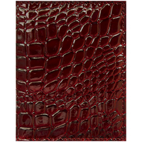 OfficeSpace driver's wallet, imitation leather, burgundy, crocodile