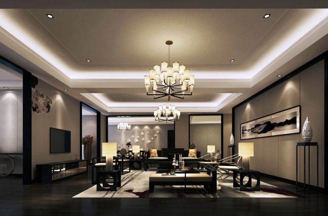 Apšvietimas kambaryje: variantai su vienu ir dviem šviestuvais, dizainas ir dydis, nuotrauka
