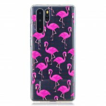 Huawei P30 Pro için Flamingo Boyalı TPU Telefon Kılıfı