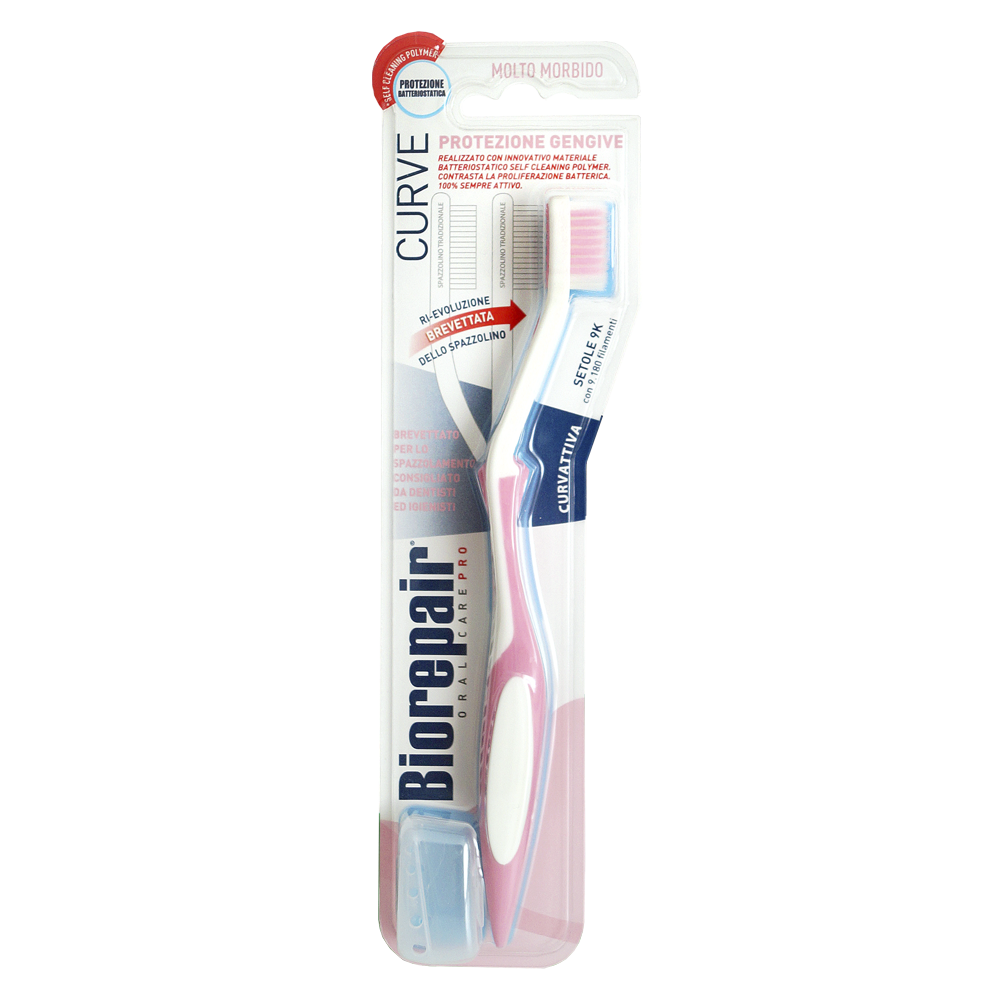 Cepillo de dientes curvo para el cuidado de las encías / CURVE Protezione Gengive
