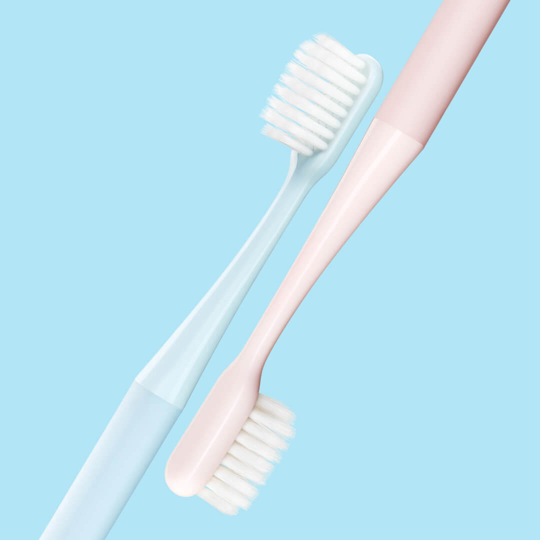 Tandheelkundige # en # nbsp; borstel # en # nbsp; Roze # en # versterker; Blauwe ultrafijne zachte haarborstel voor diepe tandsteenreiniging