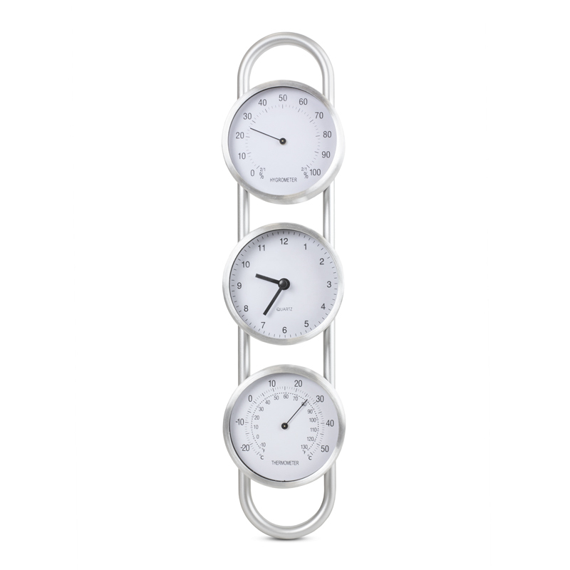 Termohygrometer med ur, isp. 2 (Steklopribor), 404403