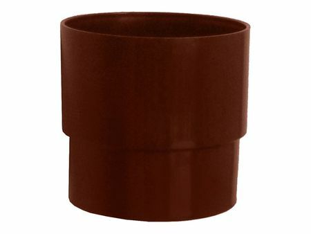 Acoplamiento de tubería de PVC Murol D80mm marrón