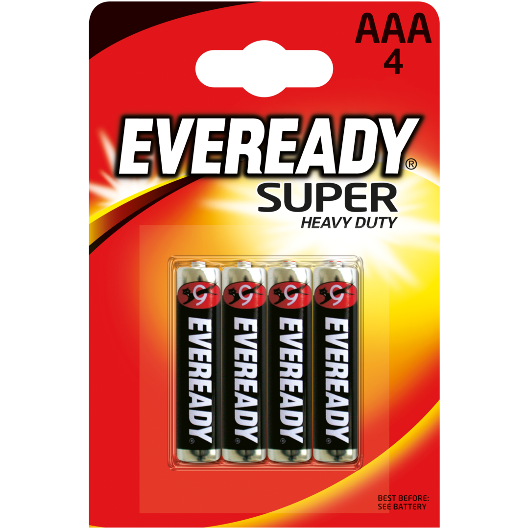 Batería ENR Eveready SHD R03 FSB4 AAA Mizin.
