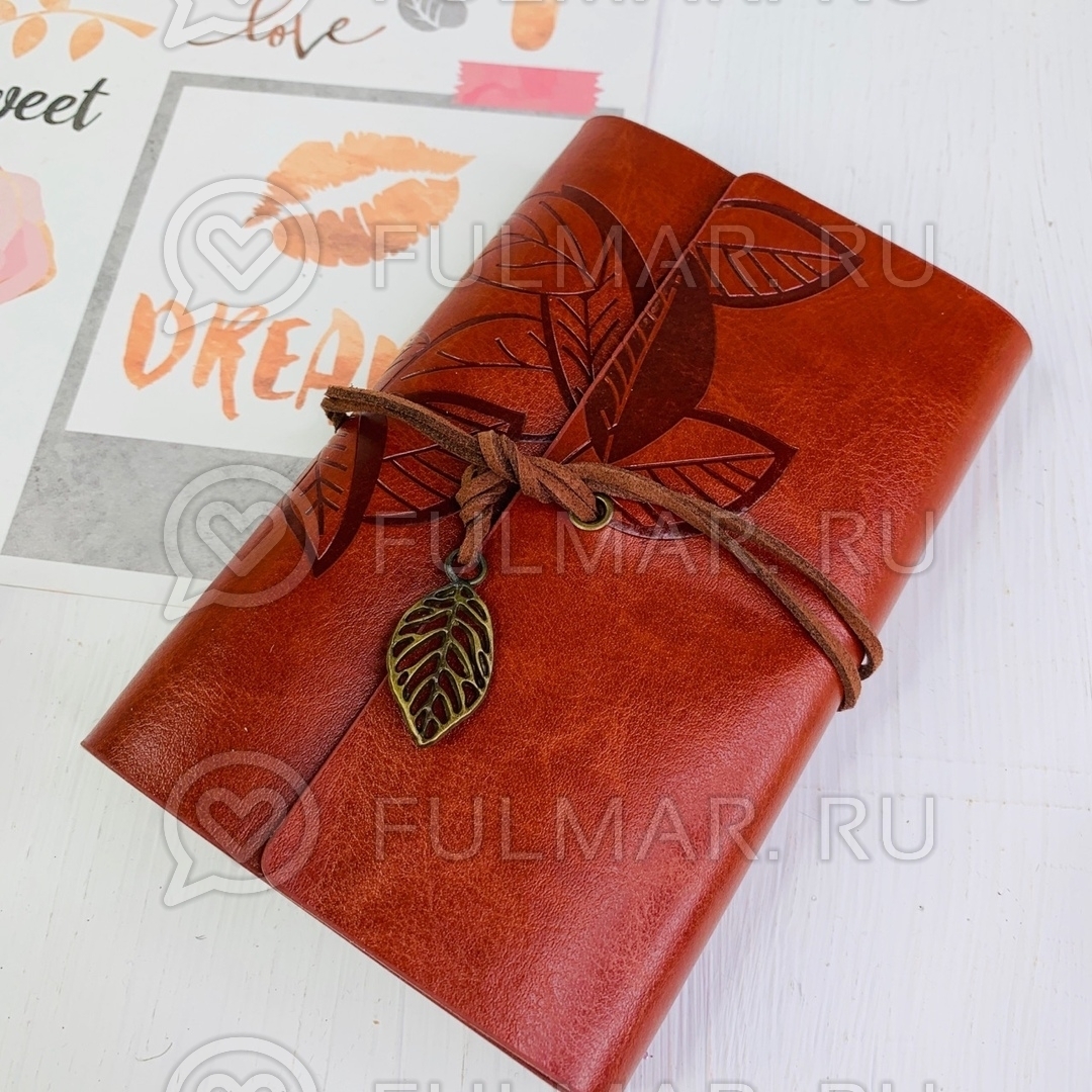 Notepad with leaf clasp \