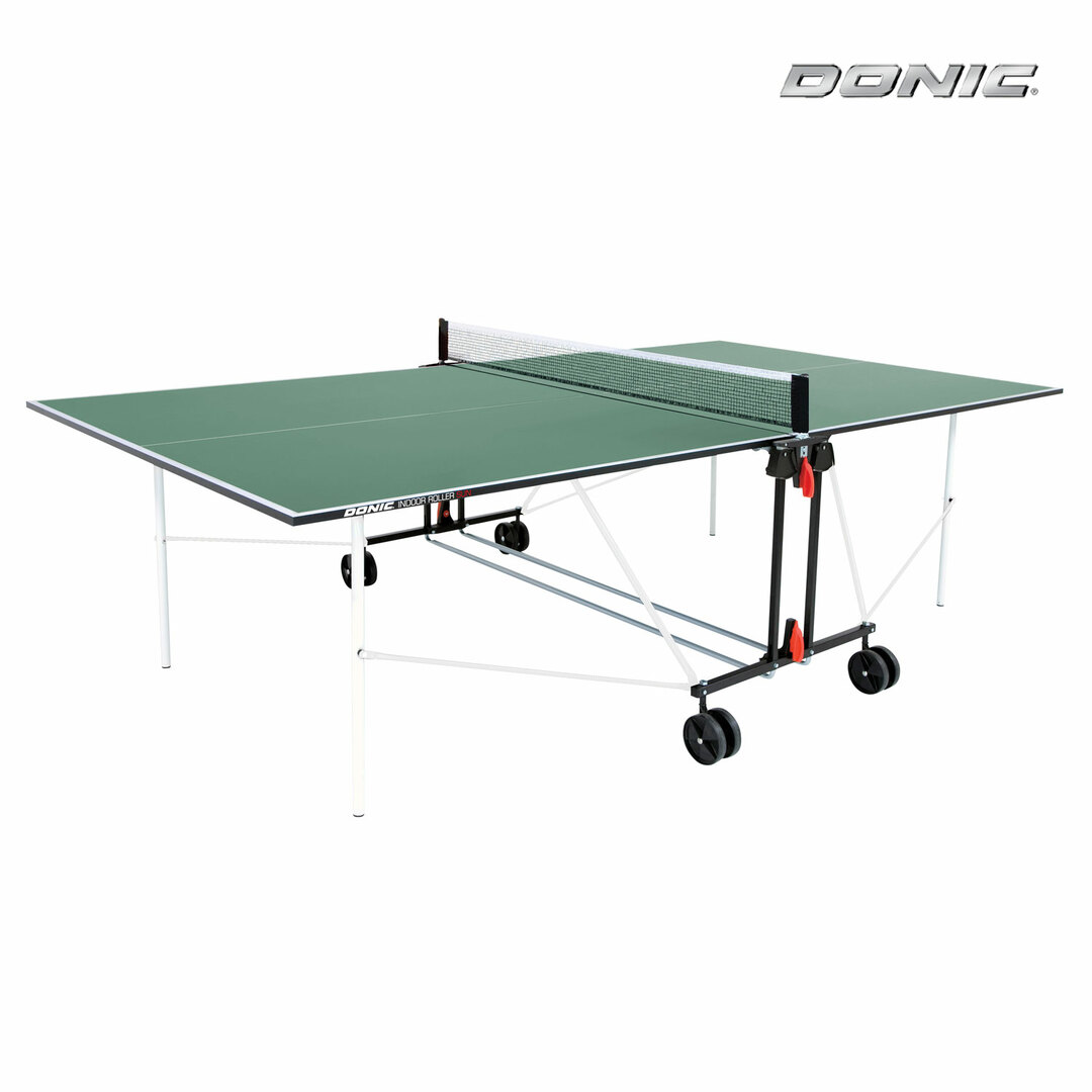 Tennispöytä Donic Indoor Roller Aurinko vihreä, verkolla