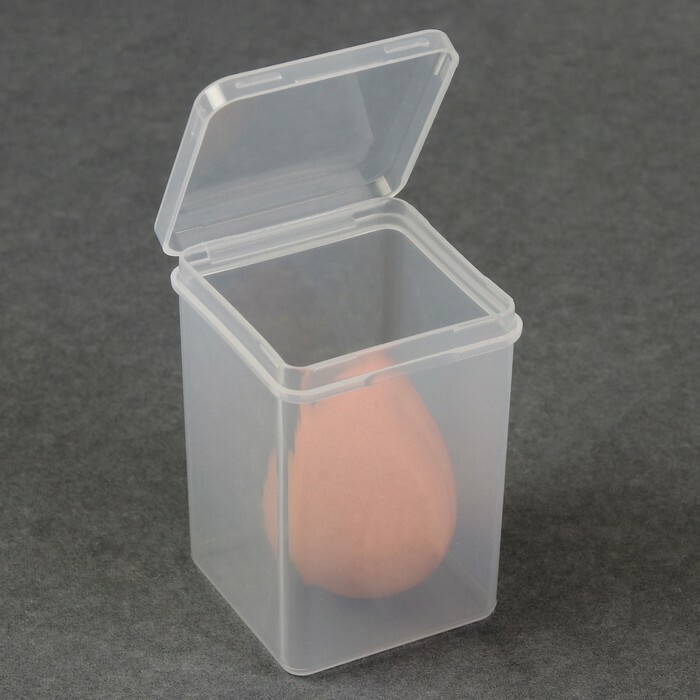 Cosmetic storage container, transparent
